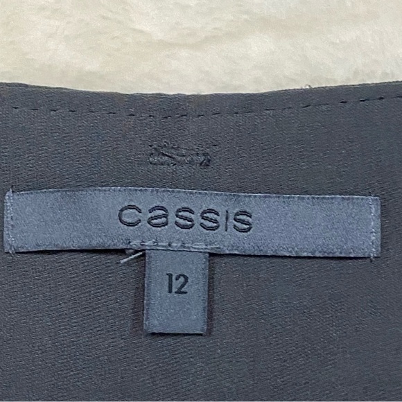 CASSIS / Gray Silk Blend Roll Up Cargo Pants Size 12 - Picture 4 of 12